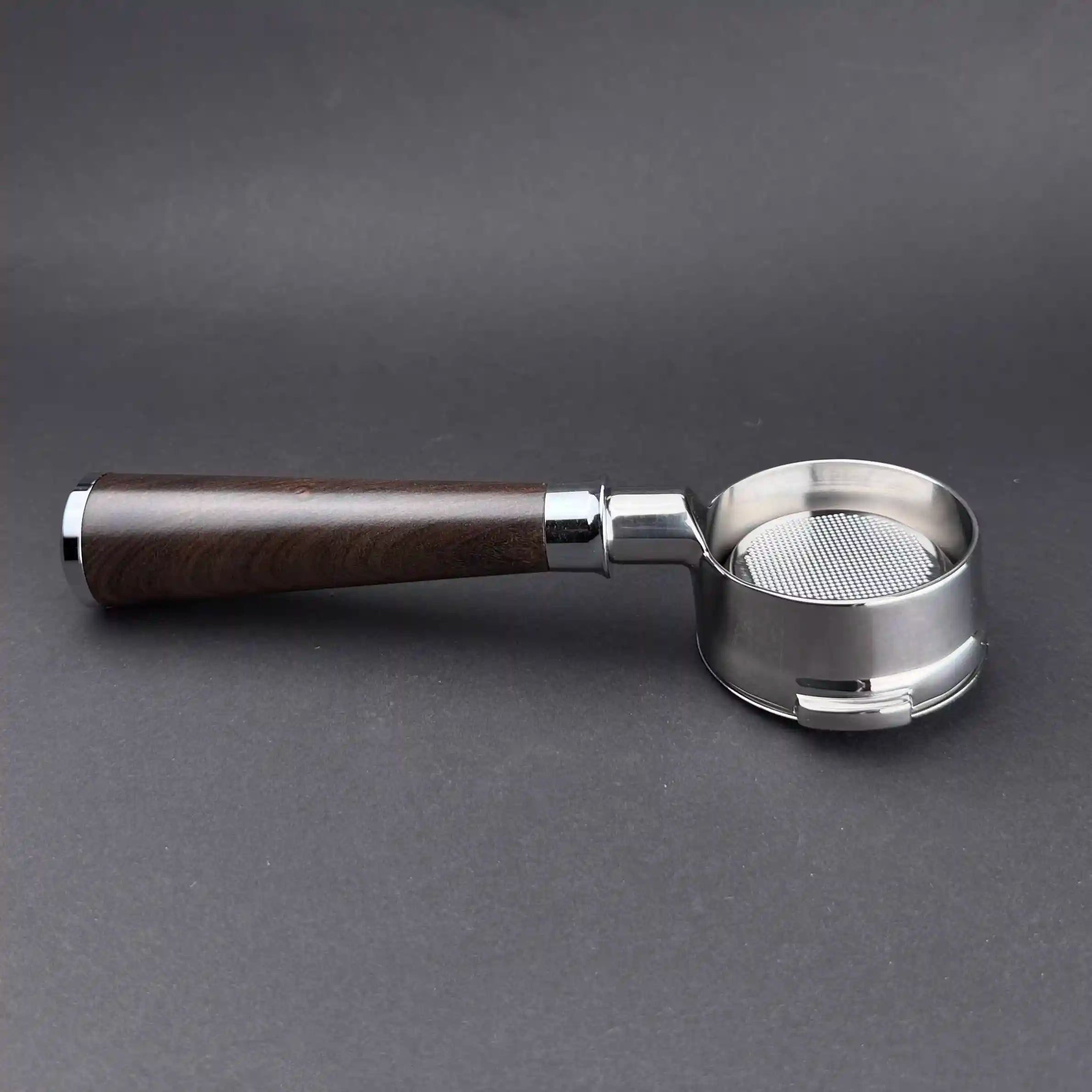 Nakent Portafilter 58mm for Sage mørkt tre